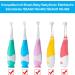 SEAGO SG602 SG902 Replacement Brushes - Soft Plug Brush Heads for Baby Sonic Electric Toothbrush (4 Pack) - Ideal for Ages 18-36 Months - Buy Online on GoSupps.com