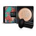 AONAT Mushroom Head Air Cushion Foundation BB Cream Moisturizing Concealer Even Skin Tone Makeup Base Flawless Moisturizing Oil Control Lightweight & Smoothing Naturel 1 Count (Pack of 1) Naturel