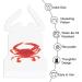 Crab Bibs 25/50 Pack - Disposable Lobster Bibs for Adults - Funny Plastic Crawfish Seafood Boil Party Bibs - Buy Online on GoSupps.com