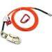 SMT 1/2 X 8' Steel Wire Core Triple Lock Lanyard Kit - Orange Arborist Flip line Swivel Snap - P/N ET-OUTDOOR003-RAW - Buy Online on GoSupps.com