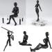 Black GNALLANG Action Figures DX PVC Model Set with Box - Female and Male Characters for Artists - Buy Online on GoSupps.com
