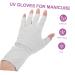 FRCOLOR Gel Nail Gloves 2 Pairs pink gloves nail art UV gloves sun protection gloves for women nail art supplies manicure gloves anti UV nail UV gloves manicure UV gloves nail lamp Nylon - Buy Online on GoSupps.com