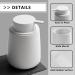 White Lotion Dispenser 12 oz Ceramic Hand Soap Dispenser with Easy-to-Press Large Area Press Pump for Shampoo Bathroom Kitchen Hotel - Buy Online on GoSupps.com