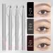 Double Tip Lower Eyelash Pencil 3D Waterproof 2 Tip Eyelash Pen Eye Liner Liquid Eyeliner Dual Pronged Bottom Eyelashes Pen Waterproof Liquid Eyeliner for Natural Eye Makeup (Gray Brown) - Buy Online on GoSupps.com