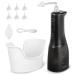 Water-Powered Ear Cleaner with 3 Adjustable Modes Rechargeable Electric Ear Wax Removal Kit Memory Function Detachable Rotating Nozzle Ear Cleaning Irrigation Kit for Adults and Kids (Black)