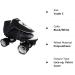 VNLA Junior Tuxedo Jam Skates - Indoor Roller Skates for Tricks & Speed Skating - Black/White - Size 7 Men's/8 Women's - Buy Online on GoSupps.com