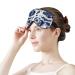 Psychedelic Blue Tie Dye Sleep Mask for Women | Adjustable Eye Shades Cover with Elastic Strap - Perfect for Travel & Relaxation - Buy Online on GoSupps.com
