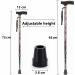 Adjustable Walking Cane for Seniors One Piece Aluminum Cane No Folding Cane Height Adjustable 73 to 95 cm Walking Stick Stable Walking Stick with Smooth Wooden Handle (Black) - Buy Online on GoSupps.com