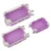3 Pi ces Lot de 3 Mini Valises pour Faux Cils Violet et Lavande Bo te de Rangement ABS Compacte et L g re tui de Voyage pour Technicienne en Extensions de Cils Int rieur