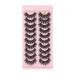 UAMOU Lashes Volume Fluffy Dense Russian Curling Fake Eyelashes Mink Eyes Extension Russian Strip Lashes handmade Cheerfully (Color : 10pairs 7D-16 Size : 20 Boxes)