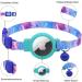 Mouyou Airtag Cat Neck Band | Adjustable Blue Gradient Collar with Bell & Safety Clasp | Soft Nylon with Silicone Holder | International Shipping - Buy Online on GoSupps.com