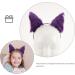 Healeved Faux Fur Cat Ears Headband - Purpless Halloween Headband for Women Soft Fabric Plush Fox Ears Headband for Halloween Thanksgiving Party Cosplay - Buy Online on GoSupps.com