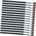 OHPHCALL 100pcs Eye Shadow Brush Makeup Supplies Face Tools Cosmetics Eye Brush Washing Capsules Plastic 13.3X0.9CM As Shown