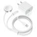 Apple Watch Charger,Upgraded 2-in-1 USB C Fast iPhone Watch Charger Apple MFi Certified 6FT Magnetic Charging Cable with 15W Wall Charger Block for Apple Watch Series SE/8/7/6/5/4/3/2/1 & iPhone 14 6FT+Charger