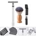 Shop Minkissy Vintage Manual Razor Set | Portable Beard Shaver & Double-Sided Safety Razor for Men - International Shipping Available - Buy Online on GoSupps.com