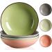 Dishes 4/8/12 Piece 4 Colors Vintage Stoneware Ceramic Soup Plate Set Snack Salad Fruit Deep Dish Set (Color : 4pcs) (12pcs) - Buy Online on GoSupps.com