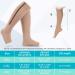 Buy Compression Stockings for Varicose Veins - Toe-Free & Zip Design Medical Support (L/XL Skin) - International Shipping Available - Buy Online on GoSupps.com