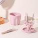 Buy Multifunctional Makeup Brush Cleaner Bowl with Drying Rack | Portable Pink Brush Cleaning Mat for Easy Makeup Brush Care - Buy Online on GoSupps.com