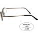 Men's High-Powered Reading Glasses +6.00 Magnification | Gold Frame & Brown Case - International Shipping - Buy Online on GoSupps.com