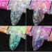 Mermaid Flake Nail Glitter Sequins CHANGAR Iridescent Ice Slag Nail Glitter Colorful Fluorescent Glass Paper Nail Sticker Holographic Nail Glitter for Make Up DIY Nail Decoration - Buy Online on GoSupps.com