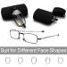 VANANA Folding Reading Glasses - Blue Light Blocking Spring Hinge Pocket Size (2 Pairs) with Hard Cases - International Shipping Available - Buy Online on GoSupps.com