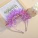 xbiez Cute Head Hoop Girls Unique Gift for Children Birthday Dress-Up Photo Props Festive Headband Perfect for Masquerade Purple - Buy Online on GoSupps.com