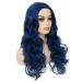 Shop Blue Long Wavy Wigs for Women | Synthetic Curly Heat Resistant Costume Wigs for Halloween Parties - Buy Online on GoSupps.com