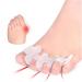 Alinzo Gel Orthopedic Hallux Valgus & Hammer Toe Corrector - Toe Extensor & Footrest for Pain Relief (Blue) - Buy Online on GoSupps.com