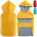 Leaving dog coat with soft lining rain jacket waterproof raincoat dog for small medium and large dogs length 11 to 71 yellow 5xl 5xl yellow