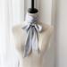 amangul Long Ribbon Silk Scarf Elegant Hand Tied Neck Scarf Elegant Hair Scarf Women Dinner Party Hairband Elegant Hair Decors(Mustard Color) - Buy Online on GoSupps.com