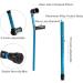 Ergonomic Forearm Crutches Height Adjustable Aluminum Crutches Blue Elbow Crutches Folding Walking Sticks Made in China Smooth Sailing - Buy Online on GoSupps.com