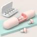 Galand Silicone Ear Plugs Portable Loud Noise Cancelling Ear Plugs with 10 Replacement Sponges Easy to Carry for Sleeping Office Studying 2Pcs Pink - Buy Online on GoSupps.com