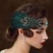IYOU Crystal Feather Gatsby Headpiece Green Rhinestone Flapper Hair Pieces Vintage Party Costume Headband Hair Accessories for Women - Buy Online on GoSupps.com