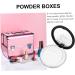 Beavorty 6 Pcs Loose Powder Box Plastic Case Plastic Mirror Travel Make up Mirror Compact Case with Mirror Empty Loose Powder Pot Mirror and Elasticated Net Sifter 5g Powder Case Black Mat 7.5x7.5cmx3pcs Blackx3pcs - Buy Online on GoSupps.com