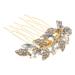 DOITOOL 1pc Comb Bridesmaid Hair Accessories Gold Decor Metal Womens Hair Clips Bride Hair Clip Gold Tiara Wedding Hair Accessories for Women Updo Hairpin Miss Prom Hair up Alloy