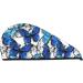 Blue & White Butterflies Microfiber Hair Towel - Soft Super Absorbent & Quick Dry Wrap for Women | Ideal for Long Curly & Thick Hair - Buy Online on GoSupps.com