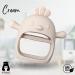 Infant Silicone Chicken Teething Mitten Glove - Prevent Finger Sucking | Teether Toy for Babies - Cream - Buy Online on GoSupps.com