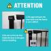 WAOWAO Narrow Baby Gate | 29.13in Tall Safety Gate for Child & Pet | Pressure/Hardware Mount | Auto Close | Ideal for Top of Stairs, Doorways | Black Metal | 25.59-28.35 Inch - Buy Online on GoSupps.com