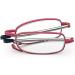 Buy Cokobin Foldable Reading Glasses - Stainless Steel Mini Anti-Blue - Pink +2.0 for Men & Women - Includes Hard Shell Case - Buy Online on GoSupps.com