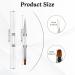 Thinp 2 Pcs Double Ended Nail Art Brushes - Builder Gel Liner & French Tip Brushes with Rhinestone Handle for Perfect Nail Design - Buy Online on GoSupps.com