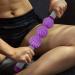 Violet Massage Tab with 5 Spiky Balls - Relieve Tension Shoulder Pain & Boost Blood Circulation for Arms Thighs Hips & Waist - Buy Online on GoSupps.com
