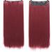 Clips In Hair Extensions Heat-resistant Wigs Long Straight Hair Synthetic Hair Clips On White Hair 24inches #17