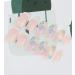 24 Pcs Pink Flower French Acrylic Press on Nails for Women | Short/Medium Glue on Fake Nails with Glue - Buy Online on GoSupps.com
