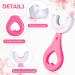 Kids U-Shaped Toothbrush 8-Piece Set | Silicone Brush | 360 Cleaning | Toddlers 1-6 Years | Pink & Blue - Buy Online on GoSupps.com