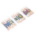 Baluue 30pcs Double Ended Eye Shadow Stick Eyeshadow Makeup Sticks Eye Makeup Brush Head Latex