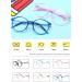 Tofox Kids Glasses | Prescription-Free Blue Light Filter Anti-Reflective | Reduce Eye Strain | Silicone Golden Glasses for Children - Buy Online on GoSupps.com