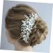 DOITOOL Rhinestone Comb For Girl Friends Hair Flower Combs Hair Accessories Bridal Headwear Tiara Comb for Bridal Hair Comb Pearl Bride - Buy Online on GoSupps.com