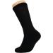 Diabetic Loose Fit Non-Binding Crew Socks - Full Cushioned Cotton (13-15 Black, 6 Pairs) - Buy Online on GoSupps.com