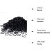 1000 Black Elastic Hair Bands - MORGLES Rubber Bands for Braiding and Hairstyles - Buy Online on GoSupps.com