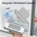Magnetic Window Cleaner Magnetic Windshield Cleaner Tool Double-Sided Window Cleaner Glass Wiper Square Shape Glass Wiper Cleaning Tool for High Window Rise and Car Glazed Windows(3-10mm) - Buy Online on GoSupps.com